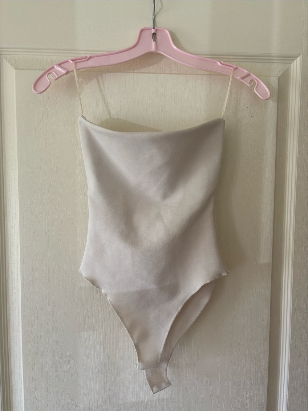 Zara Cream Strapless women One-Piece Bodysuit